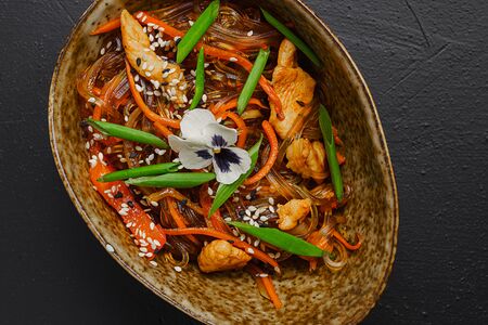 Харусаме с курицей