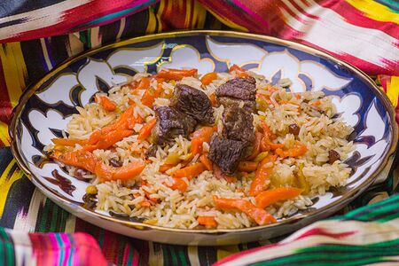 Фирменный плов с говядиной