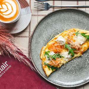 Омлет с сёмгой