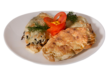 Мясо по французски с ананасом