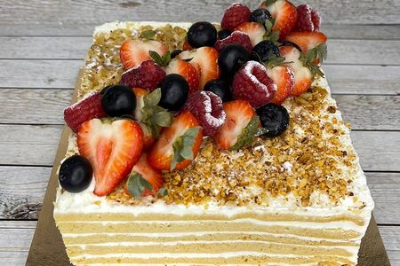 Фреш-торт Сметанник с грецким орехом