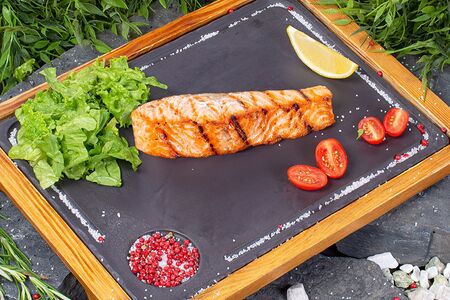 Семга гриль