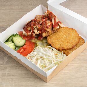 Ланч бокс с курицей и драниками