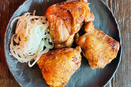 Куриная голень на мангале