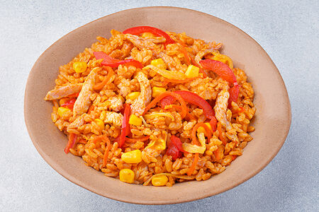 Wok карри с рисом M