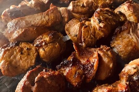 Шашлык из свинины в майонезном маринаде