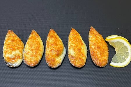 Мидии с сырным соусом