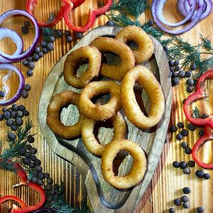 Кольца кальмара в кляре