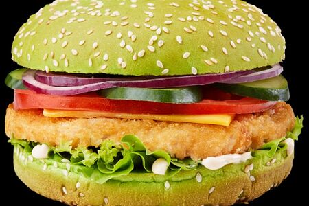 Зелёный фреш бургер