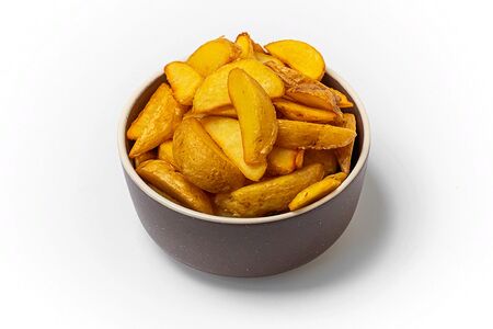 Картофельные дольки с кетчупом