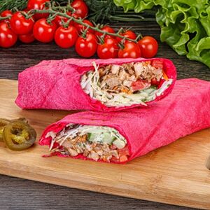 Шаурма с гранатовым лавашом Острая