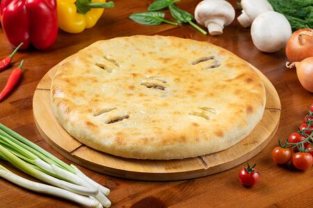 Пирог с говядиной и грибами