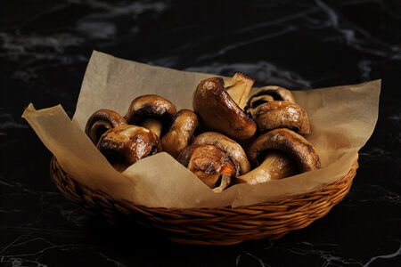 Грибы на углях