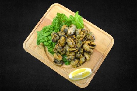 Мидии жареные