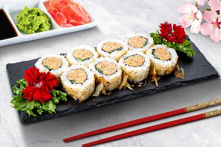 Бонито с лососем терияки