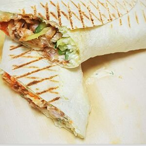 Шаурма со свининой маленькая