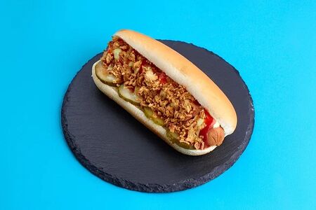 Хот-дог классический с охотничьей колбаской