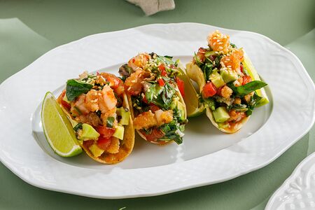 Тако с креветками