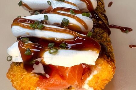 Ролл-дог с лососем