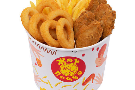 Баскет Классик с луковыми кольцами