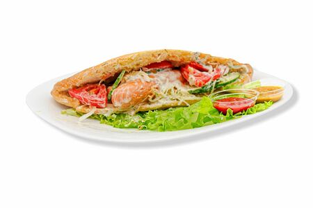 Хот-дог в булке с одной сосиской