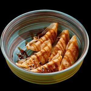 Տապակած գյոձա մանրածովախեցգետնով