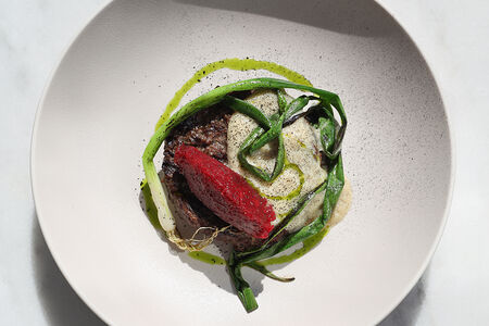 Бифштекс из мраморной говядины