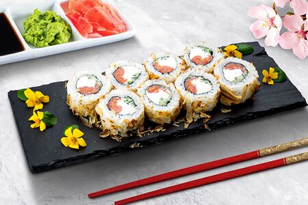 Бонито с копченым лососем