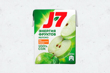 Сок яблочный J7 0,2 л
