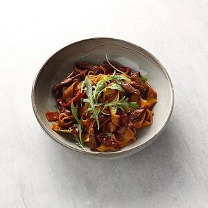 Паппарделле с телятиной