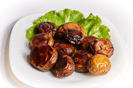 Шампиньоны на мангале