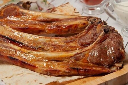 Шашлык из бараньей корейки