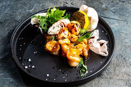 Тигровые креветки в соусе Чили