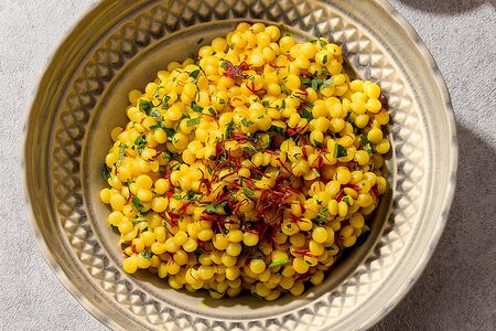 Израильский птитим с шафраном