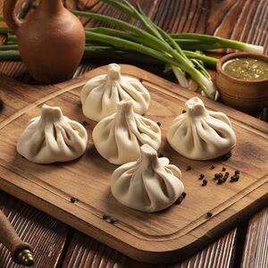 Хинкали свино-говяжьи жареные