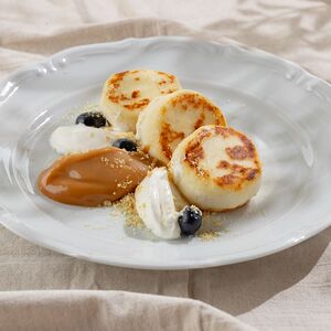 Сырники со сметаной 