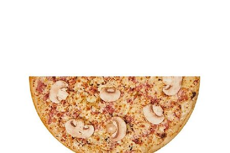 Ветчина и грибы половинка