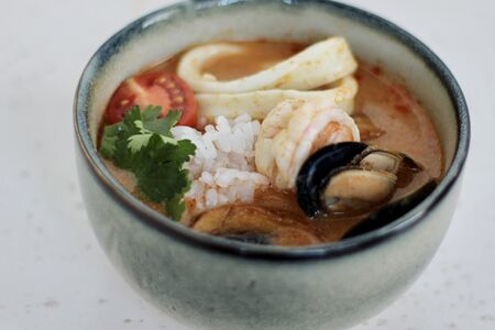 Суп Том ям с морепродуктами