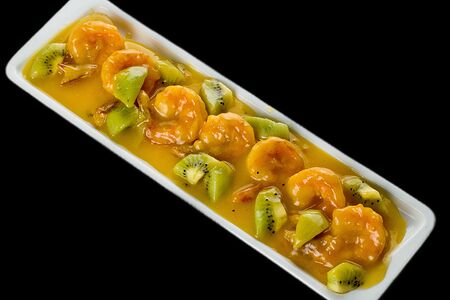 Креветки в апельсиновом соусе