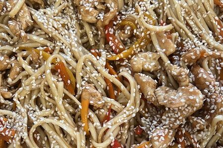 Удон с курицей