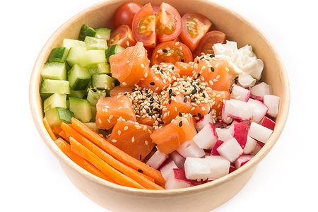 Поке с лососем