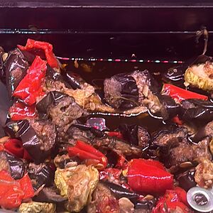 Рагу из баклажанов и помидоров