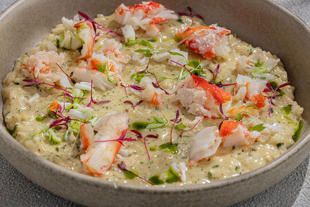 Ризотто с крабом