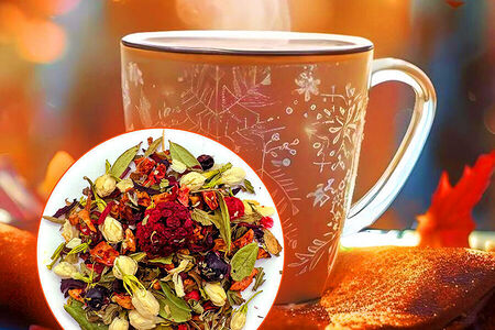 Чай в стаканчик Смородина ежевика жасмин мята