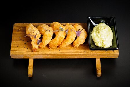 Креветки Темпура со сладким васаби