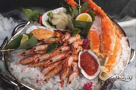 Сет из морепродуктов с крабом