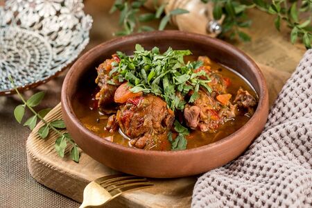 Чахохбили с овощами