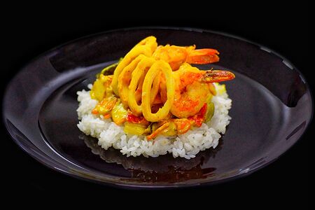 Карри с морепродуктами