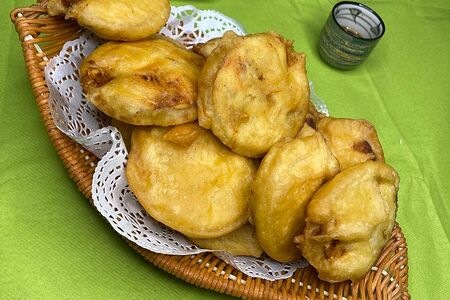 Фаршированный баклажан в кляре №202.2