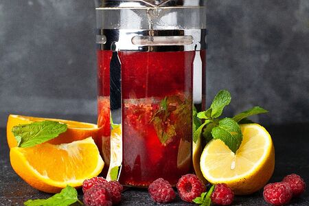 Малиновый с цитрусами и мёдом